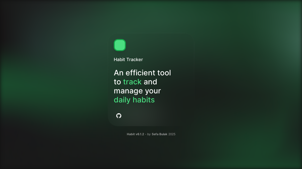 Habit Tracker